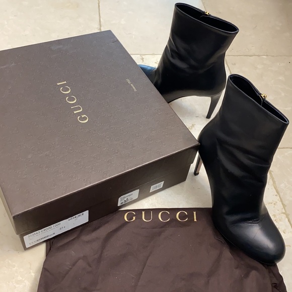 Gucci Heel Boots Black - Picture 7 of 10